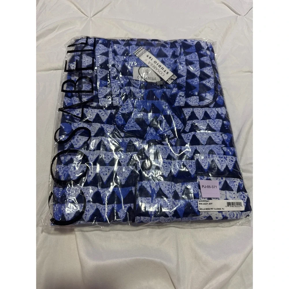 Cosabella Bella Men's Classic Pajama Set Mini Jazzy Jeff Pima Cotton Modal L